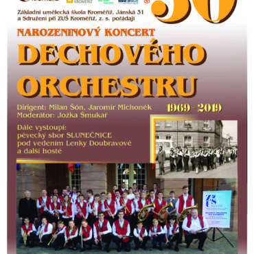 Narozeninový koncert dechového orchestru ZUŠ Kroměříž