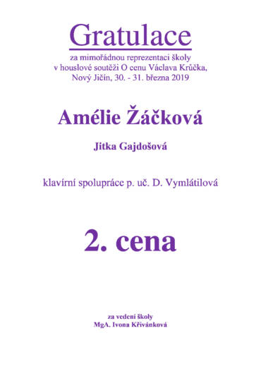 Houslová soutěž O cenu Václava Krůčka