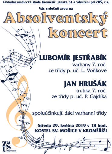 Absolventský koncert 29. května 2019