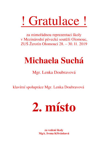 Mezinárodní pěvecká soutěž Olomouc