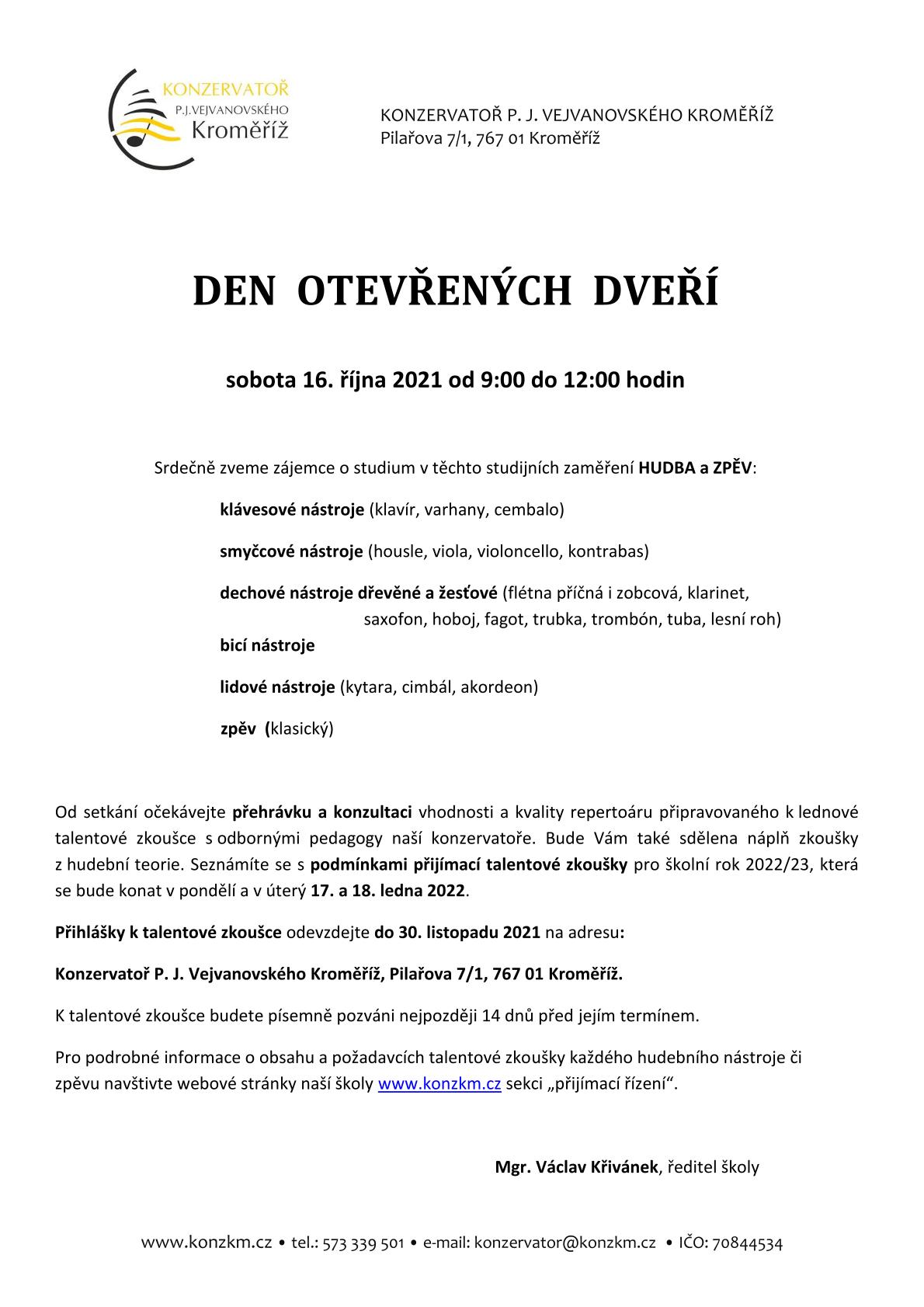Den otevřených dveří