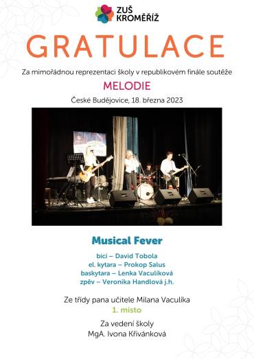 Republikové finále soutěže MELODIE