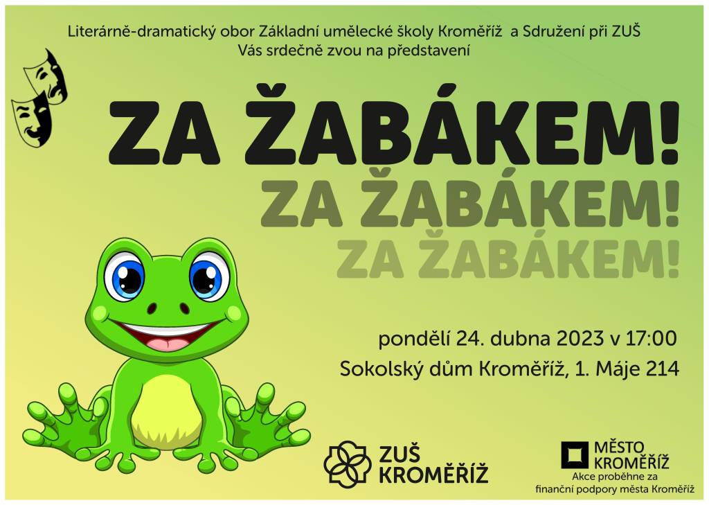 Pozvánka na představení ZA ŽABÁKEM!