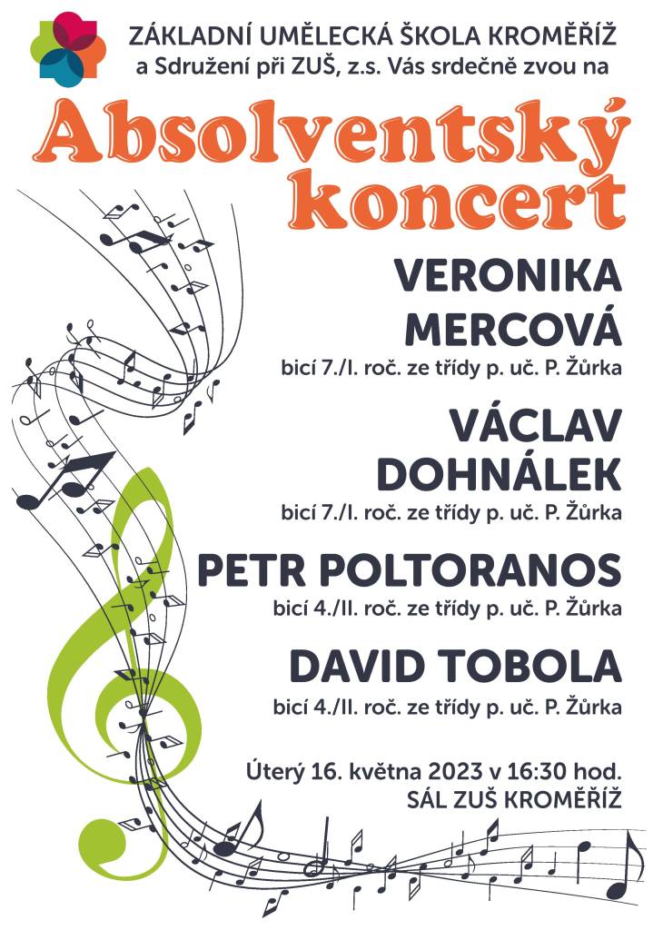 Pozvánka na absolventský koncert