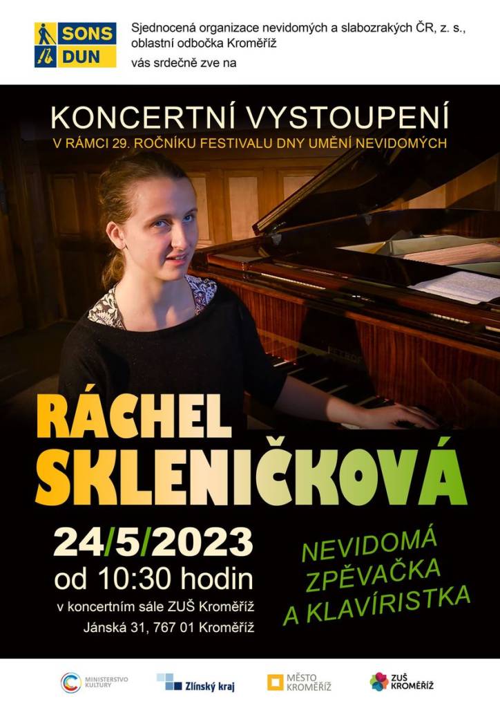 Koncertní vystoupení Ráchel Skleničkové