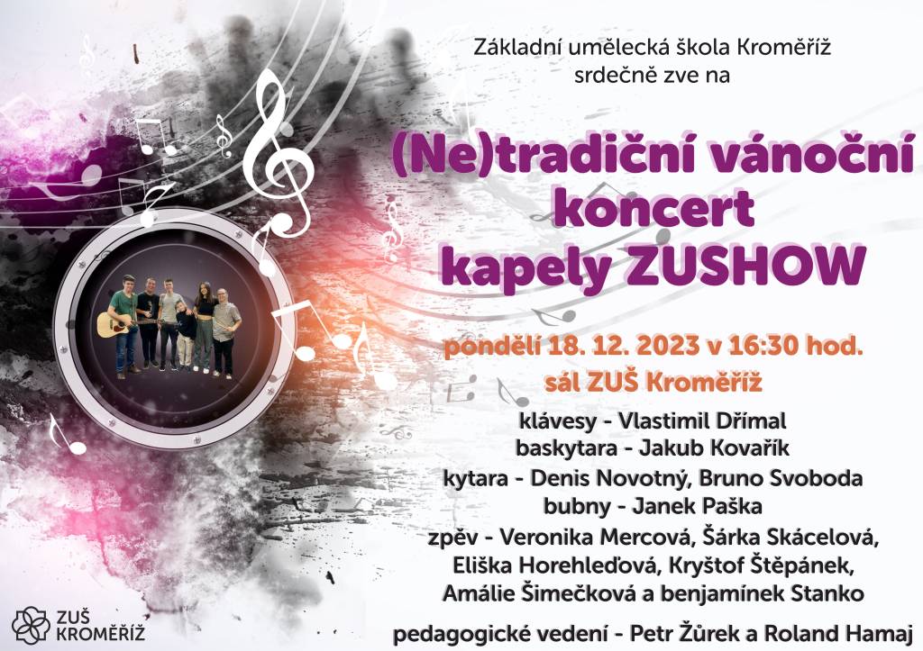 (Ne)tradiční vánoční koncert kapely ZUSHOW