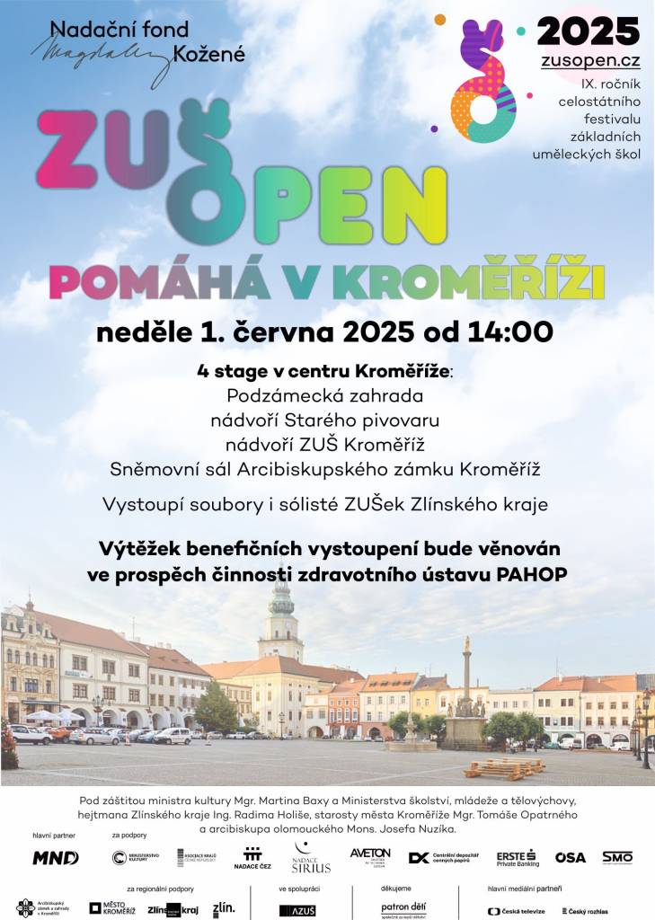 ZUŠ Open pomáhá v Kroměříži