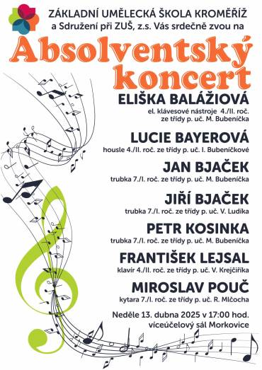 Absolventský koncert (pobočka Morkovice-Slížany)