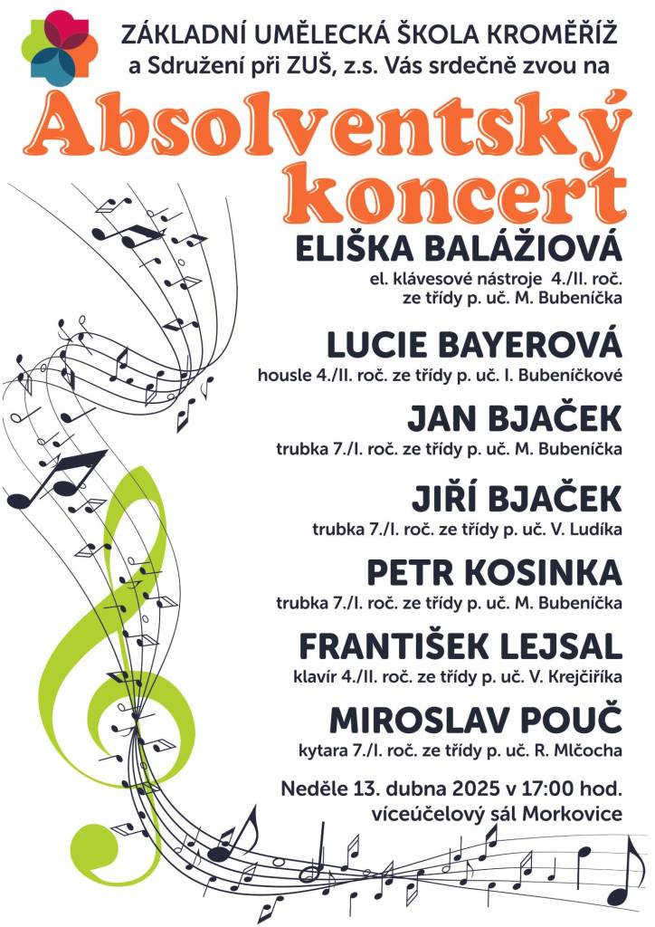 Absolventský koncert (pobočka Morkovice-Slížany)
