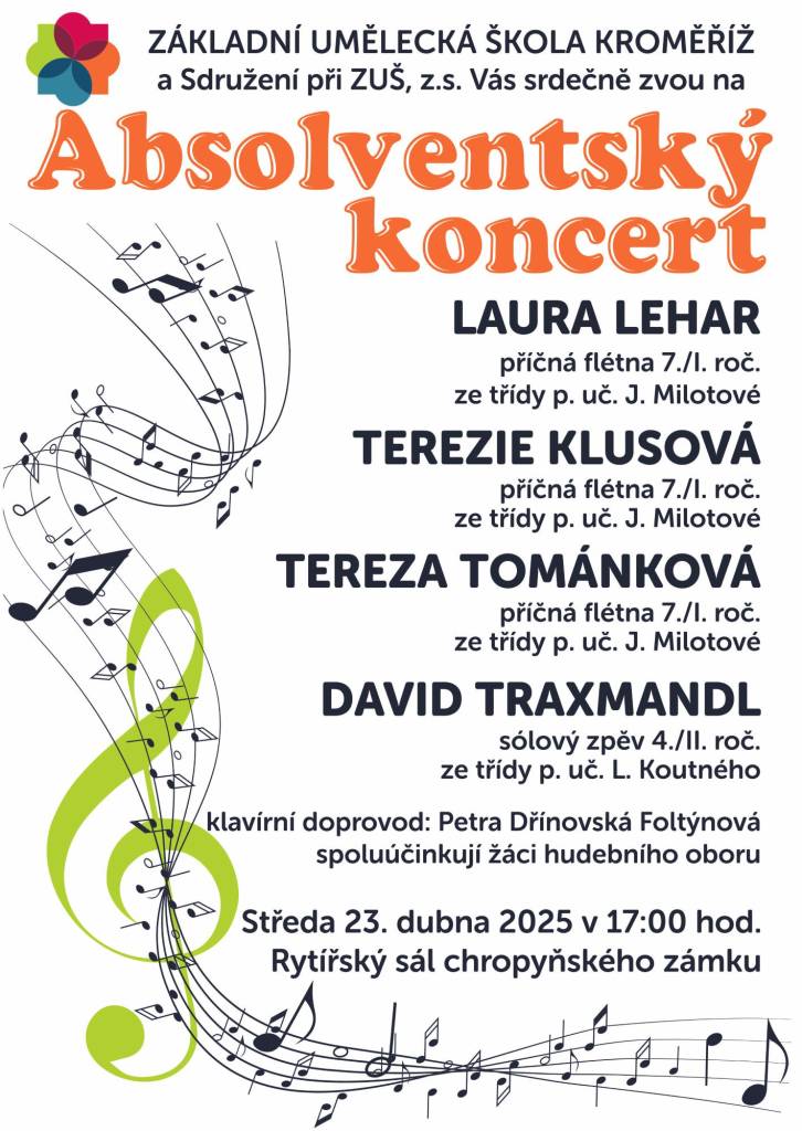 Absolventský koncert (pobočka Chropyně)