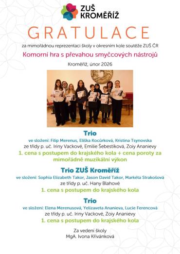 Komorní hra s převahou smyčcových nástrojů