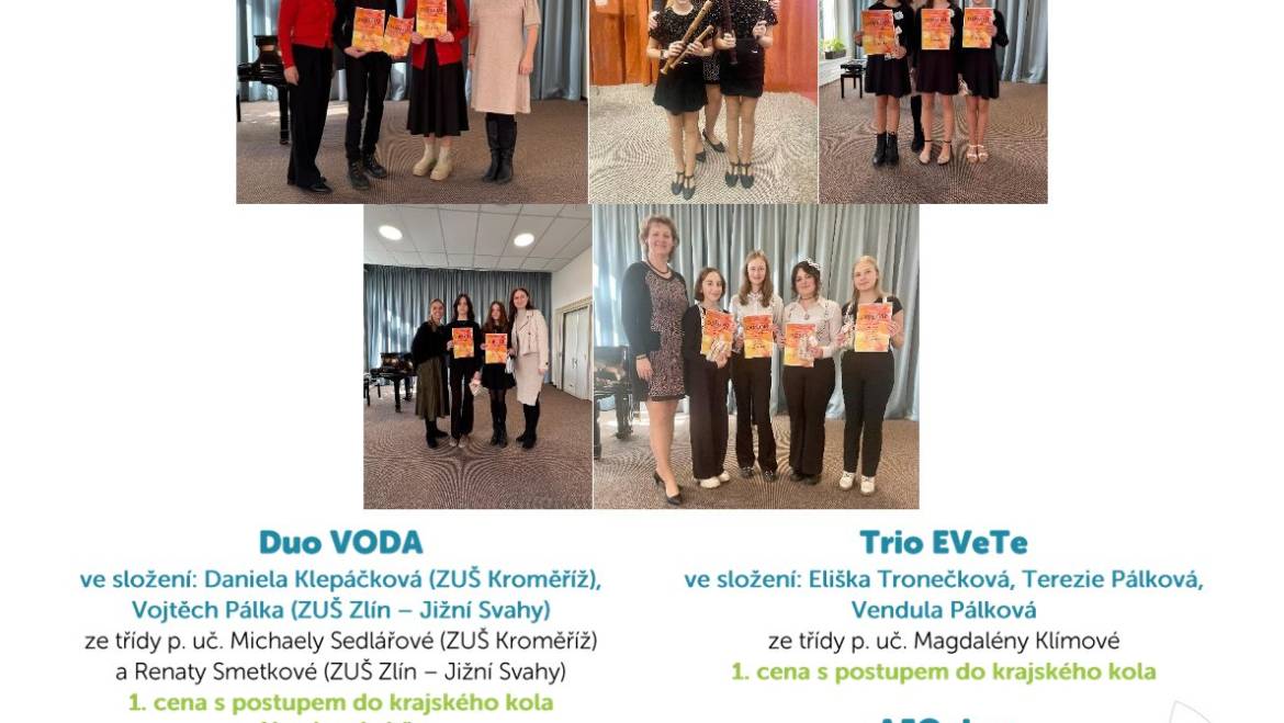 Komorní hra s převahou dechových nástrojů – zobcové flétny – Bystřice pod Hostýnem