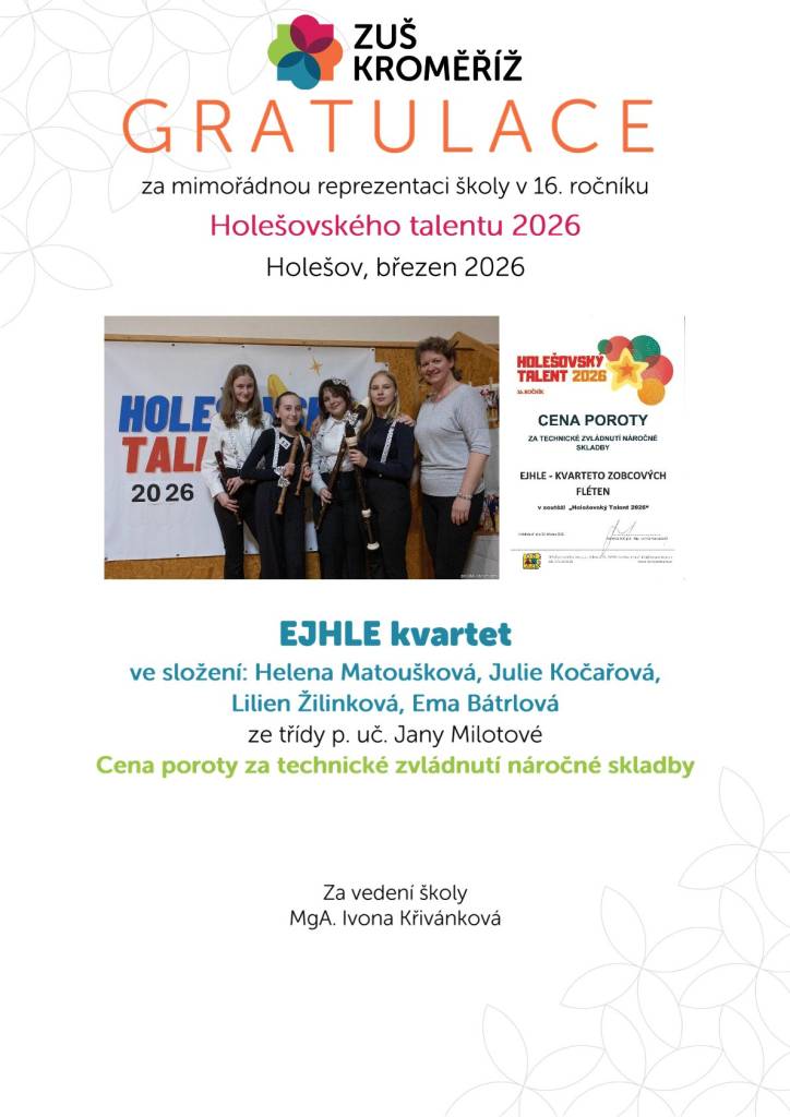 Holešovský talent 2026