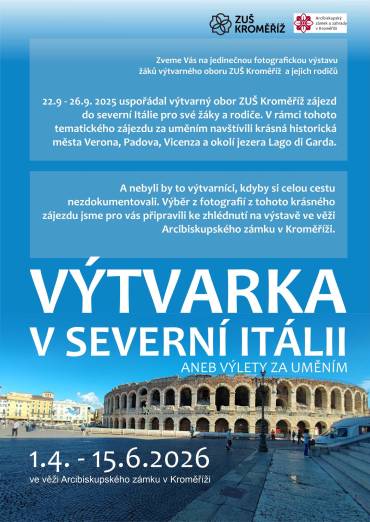 Pozvánka na výstavu „Výtvarka v severní Itálii“