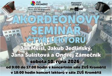 Akordeonový seminář 4 lektorů + masterclass