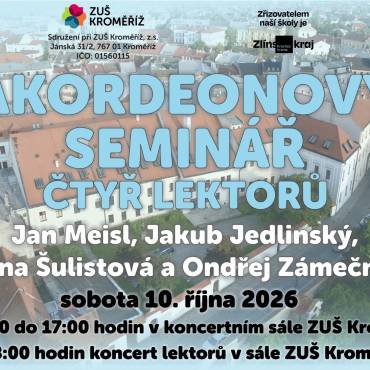 Akordeonový seminář 4 lektorů + masterclass