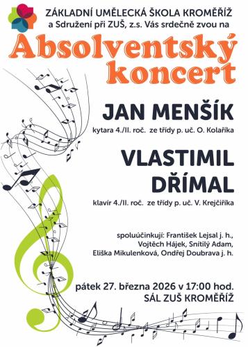 Absolventský koncert 27. 3. 2026