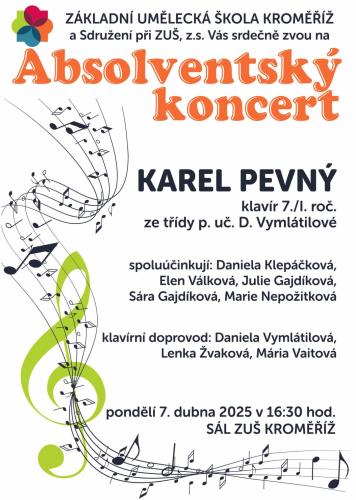 Absolventský koncert 7. 4. 2025