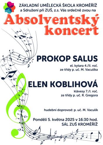 Absolventský koncert 5. 5. 2025