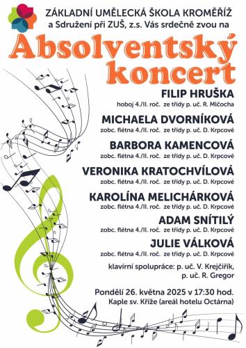Absolventský koncert 26. 5. 2025