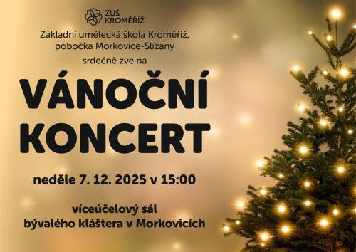 Vánoční koncert 7. 12. 2025 (pobočka Morkovice-Slížany)